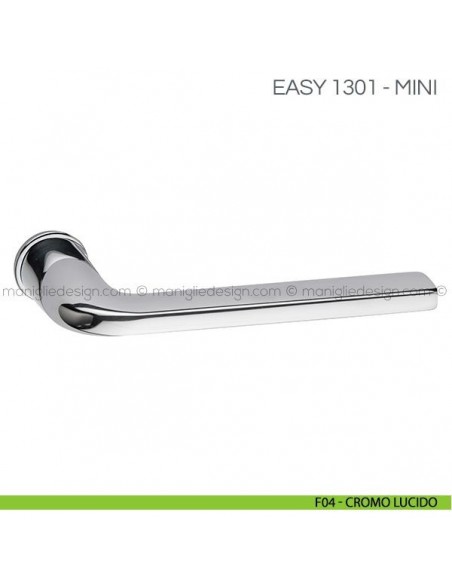 Maniglia per porta Easy Fimet Handles con rosetta mini F04 - Cromo Lucido