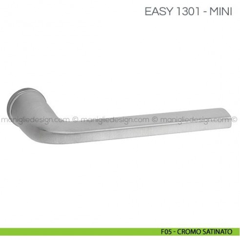 Maniglia per porta Easy Fimet Handles con rosetta mini F05 - Cromo Satinato