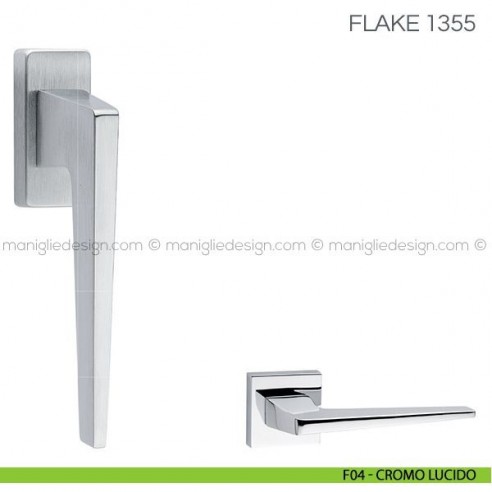 Maniglia per finestra martellina DK Flake Fimet Handles F04 - Cromo Lucido