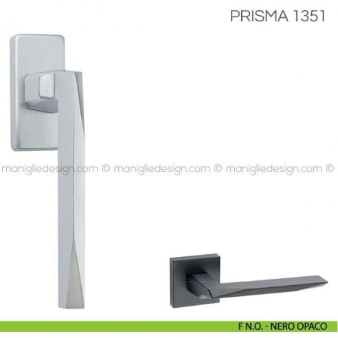 Maniglia per finestra martellina DK Prisma Fimet Handles F N.O. - Nero Opaco