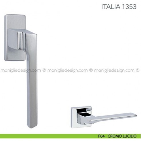 Maniglia per finestra martellina DK Italia Fimet Handles F04 - Cromo Lucido