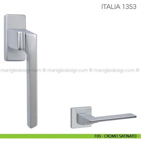 Maniglia per finestra martellina DK Italia Fimet Handles F05 - Cromo Satinato