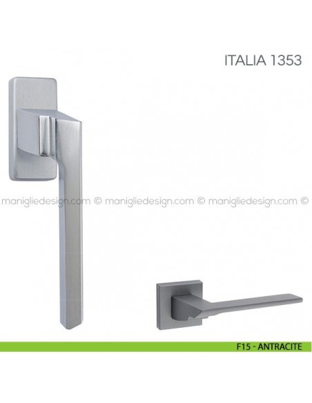 Maniglia per finestra martellina DK Italia Fimet Handles F15 - Antracite