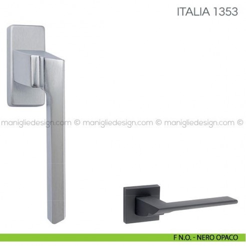 Maniglia per finestra martellina DK Italia Fimet Handles F N.O. - Nero Opaco