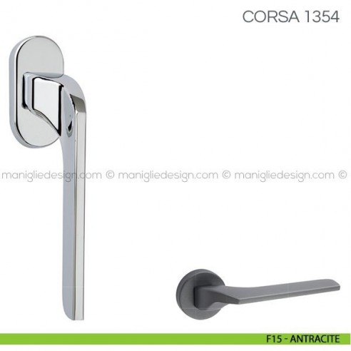 Maniglia per finestra martellina DK Corsa Fimet Handles F15 - Antracite