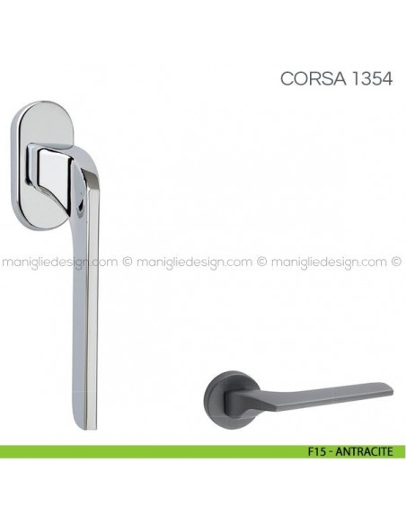 Maniglia per finestra martellina DK Corsa Fimet Handles F15 - Antracite