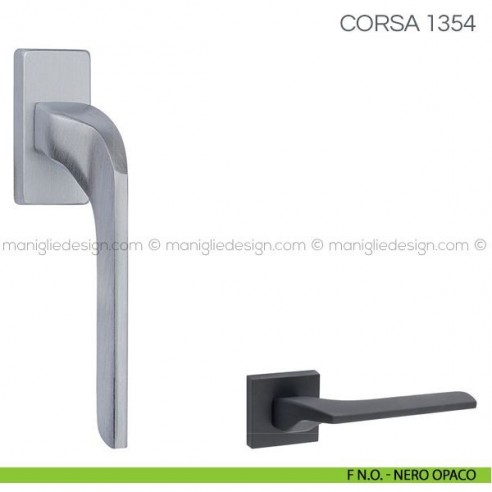 Maniglia martellina DK per finestra Corsa Fimet Handles F N.O. - Nero Opaco
