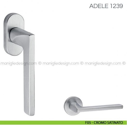 Maniglia per finestra martellina DK Adele Fimet Handles F05 - Cromo Satinato