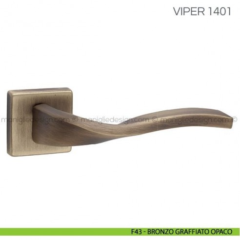 Maniglia per porta Viper Fimet Handles F43 - Bronzo Graffiato Opaco