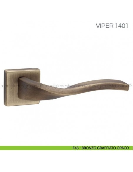Maniglia per porta Viper Fimet Handles F43 - Bronzo Graffiato Opaco