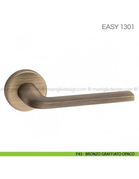 Maniglia per porta Easy Fimet Handles F43 - Bronzo Graffiato Opaco