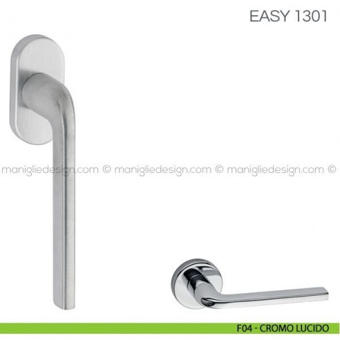 Maniglia per finestra martellina DK Easy Fimet Handles F04 - Cromo Lucido