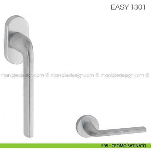 Maniglia per finestra martellina DK Easy Fimet Handles F05 - Cromo Satinato