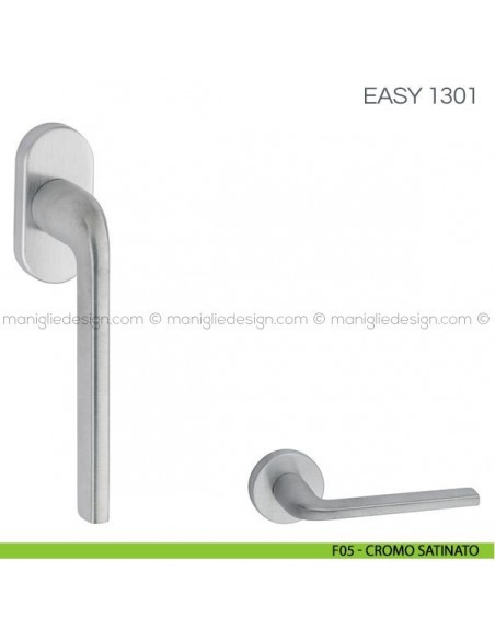 Maniglia per finestra martellina DK Easy Fimet Handles F05 - Cromo Satinato