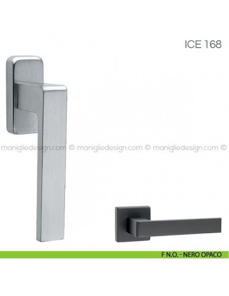 Maniglia per finestra martellina DK Ice Fimet Handles F N.O. - Nero Opaco