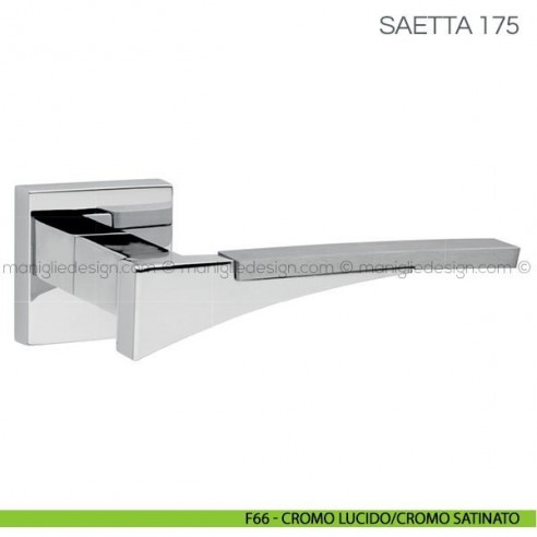 Maniglia per porta Saetta Fimet Handles F66 - Cromo Lucido/Cromo Satinato
