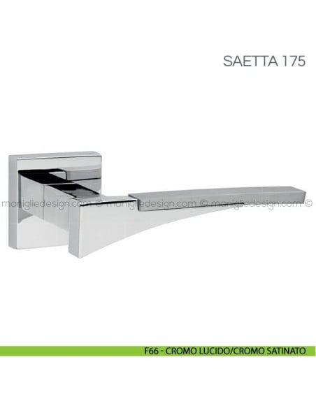 Maniglia per porta Saetta Fimet Handles F66 - Cromo Lucido/Cromo Satinato