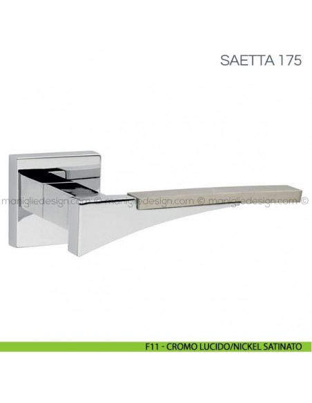 Maniglia per porta Saetta Fimet Handles F11 - Cromo Lucido/Nickel Satinato
