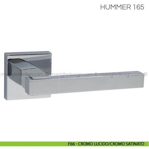 Maniglia per porta Hummer Fimet Handles F66 - Cromo Lucido/Cromo Satinato