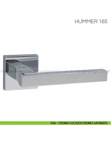 Maniglia per porta Hummer Fimet Handles F66 - Cromo Lucido/Cromo Satinato