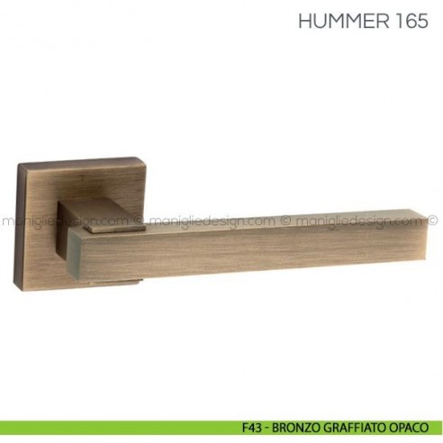 Maniglia per porta Hummer Fimet Handles F43 - Bronzo Graffiato Opaco
