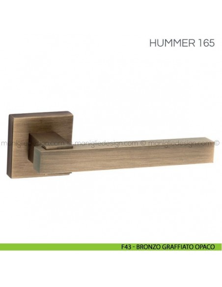 Maniglia per porta Hummer Fimet Handles F43 - Bronzo Graffiato Opaco