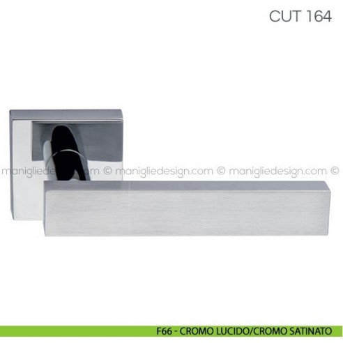 Maniglia per porta Cut Fimet Handles F66 - Cromo Lucido/Cromo Satinato