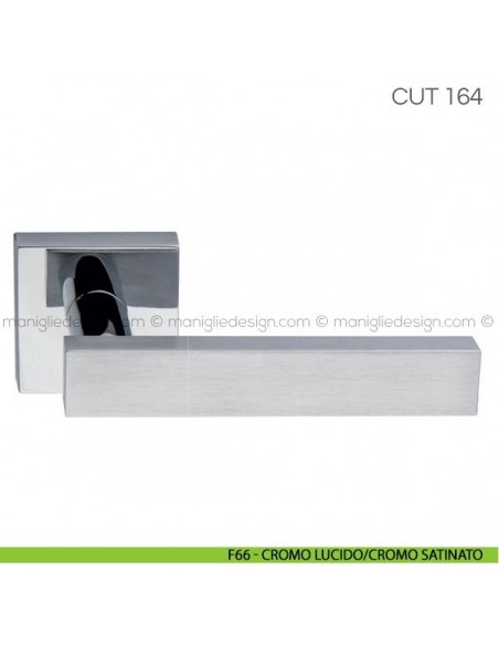 Maniglia per porta Cut Fimet Handles F66 - Cromo Lucido/Cromo Satinato