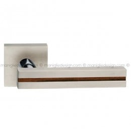 Maniglia con inserto in legno per porta Square Fimet Handles