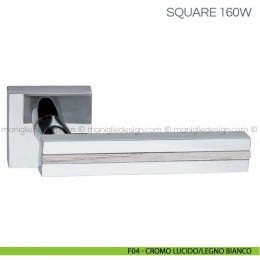 Maniglia con inserto in legno per porta Square Fimet Handles 2
