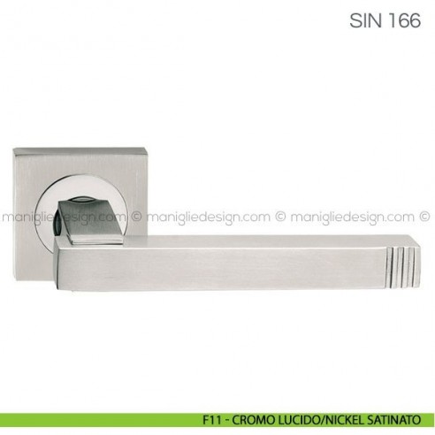 Maniglia per porta Sin Fimet Handles F11 - Cromo Lucido/Nickel Satinato