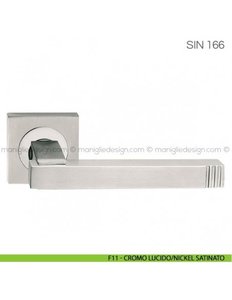 Maniglia per porta Sin Fimet Handles F11 - Cromo Lucido/Nickel Satinato