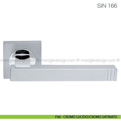 Maniglia per porta Sin Fimet Handles F66 - Cromo Lucido/Cromo Satinato
