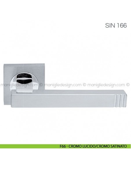 Maniglia per porta Sin Fimet Handles F66 - Cromo Lucido/Cromo Satinato