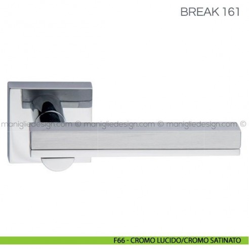 Maniglia per porta Break Fimet Handles F66 - Cromo Lucido/Cromo Satinato