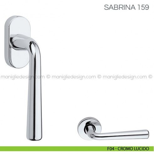 Maniglia per finestra martellina DK Sabrina Fimet Handles F04 - Cromo Lucido