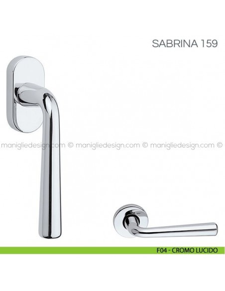 Maniglia per finestra martellina DK Sabrina Fimet Handles F04 - Cromo Lucido