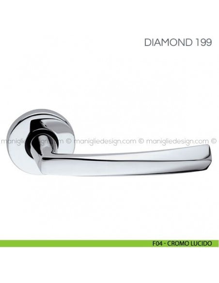 Maniglia per porta Diamond Fimet Handles F04 - Cromo Lucido