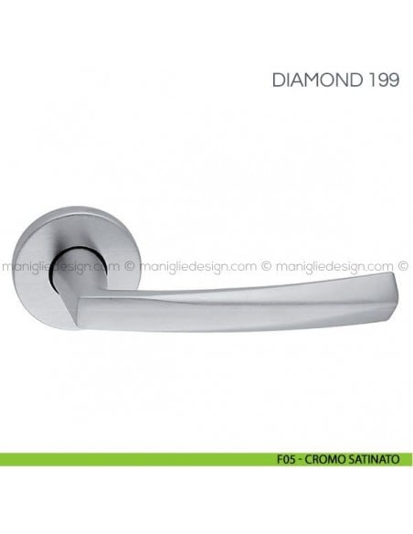 Maniglia per porta Diamond Fimet Handles F05 - Cromo Satinato