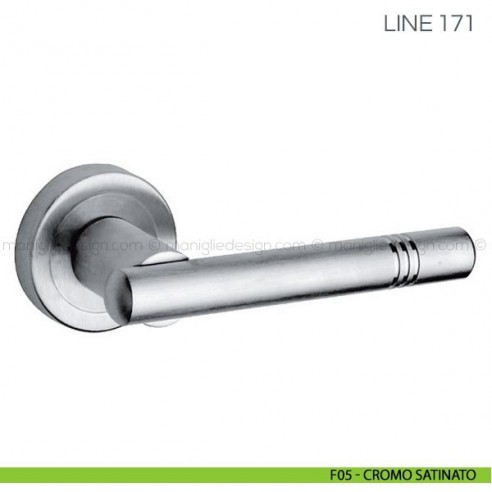 Maniglia per porta Line Fimet Handles F05 - Cromo Satinato