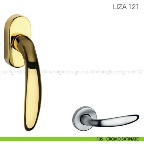 Maniglia per finestra martellina DK Liza Fimet Handles F05 - Cromo Satinato