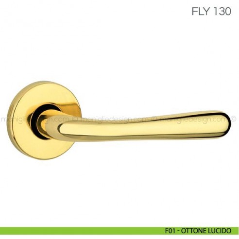 Maniglia per porta Fly Fimet Handles F01 - Ottone Lucido