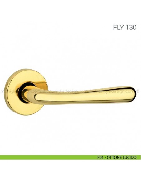 Maniglia per porta Fly Fimet Handles F01 - Ottone Lucido
