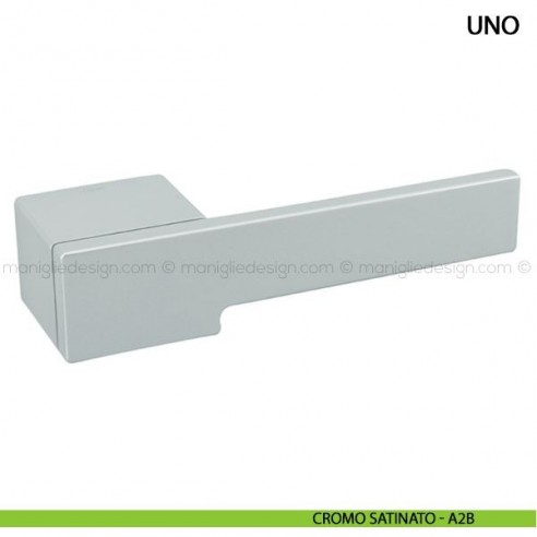 Maniglia per porta Uno Comit cromo satinato
