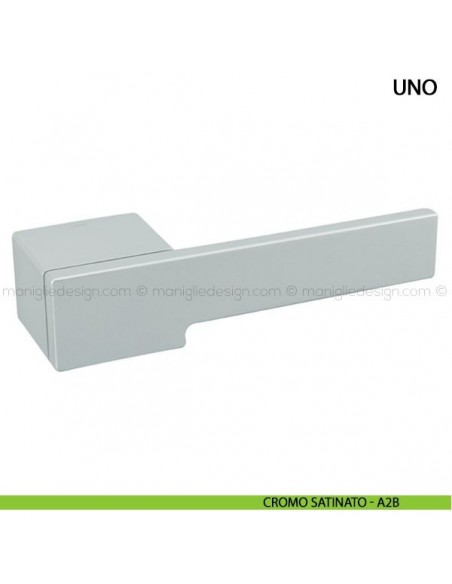 Maniglia per porta Uno Comit cromo satinato