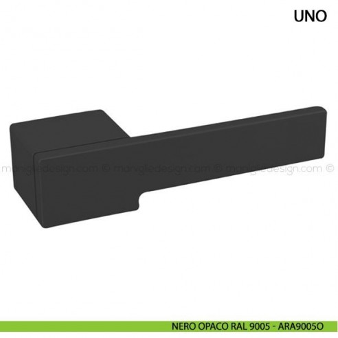 Maniglia per porta Uno Comit nero opaco RAL 9005