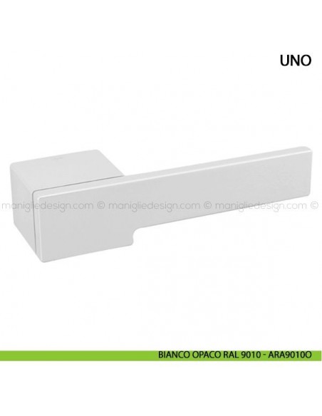 Maniglia per porta Uno Comit bianco opaco RAL 9010
