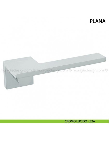 Maniglia per porta Plana Comit cromo lucido