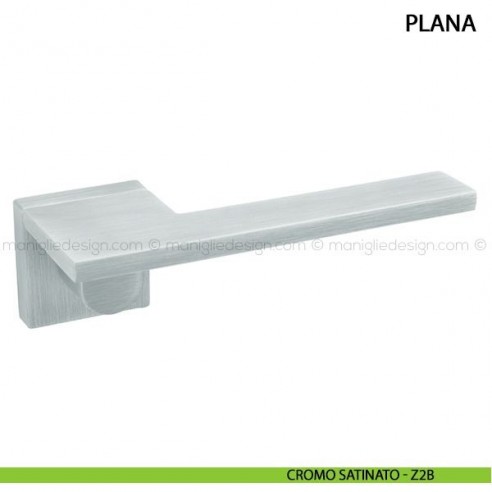 Maniglia per porta Plana Comit cromo satinato