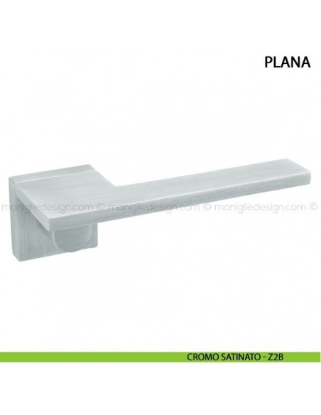 Maniglia per porta Plana Comit cromo satinato
